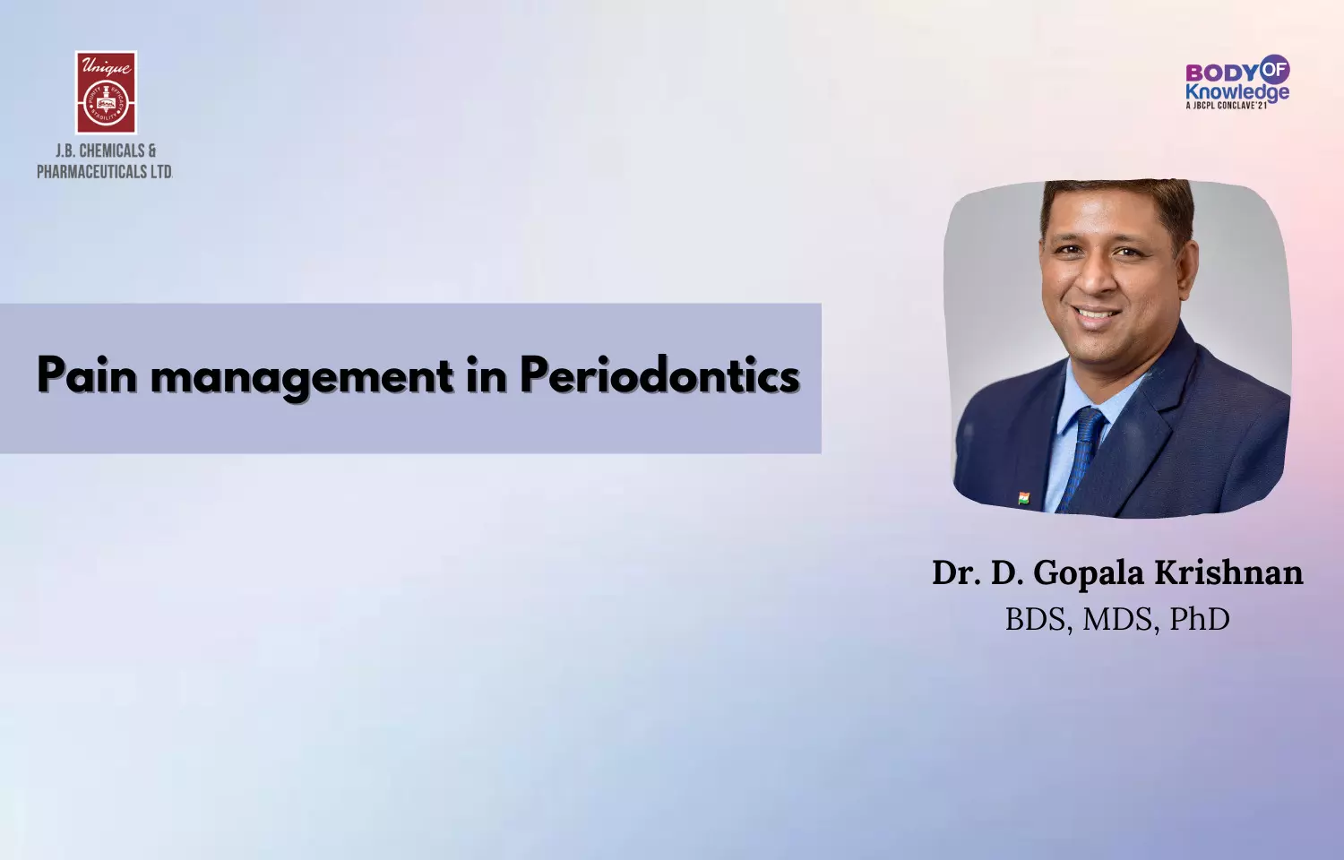 Pain management in Periodontics