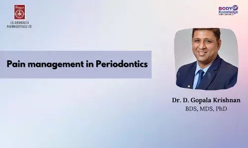 Pain management in Periodontics